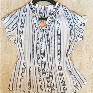 Collective Concepts tribal inspired blouse